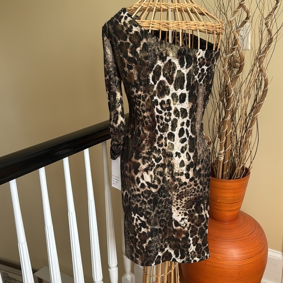 Janine of London NWT  designer and couture fashion leopard print  made in USA - Picture 5 of 13